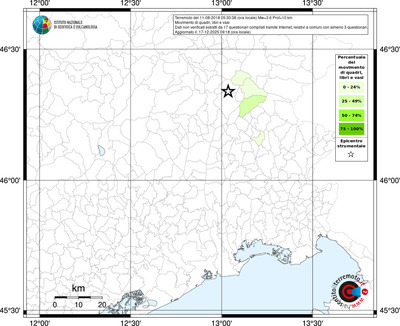 Mappa territorio comunale con almeno 3 questionari