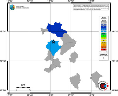 Mappa EMS - territori comuni