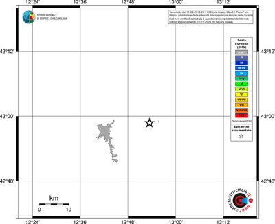Mappa EMS - territori località