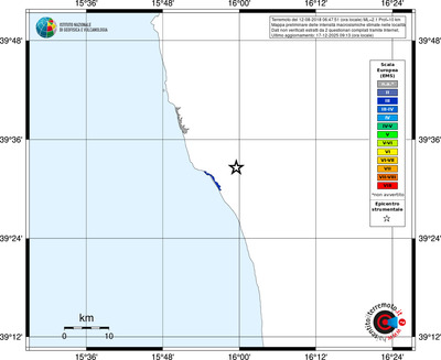 Mappa EMS - territori località