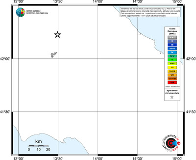Mappa EMS - territori località