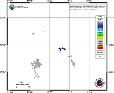 Mappa EMS - territori località