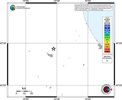Mappa EMS - territori località