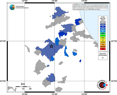Mappa MCS - territori comuni