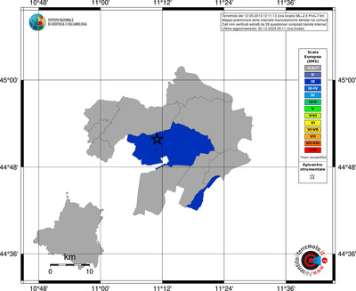 Mappa EMS - territori comuni