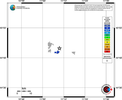 Mappa EMS - territori località