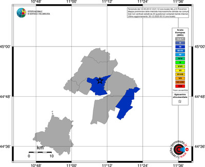 Mappa EMS - territori comuni