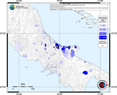 Mappa territorio comunale con almeno 3 questionari