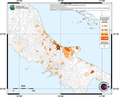 Mappa territorio comunale con almeno 3 questionari