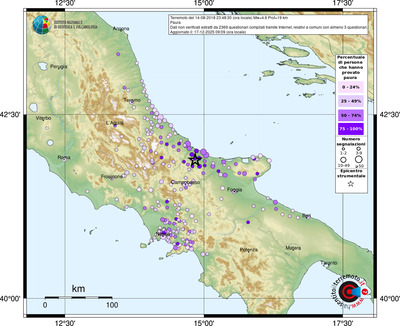 Mappa comuni con almeno 3 questionari