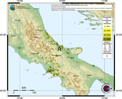 Mappa comuni con almeno 3 questionari