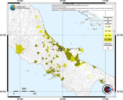 Mappa territorio comunale con almeno 3 questionari