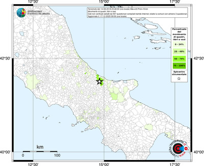 Mappa territorio comunale con almeno 3 questionari