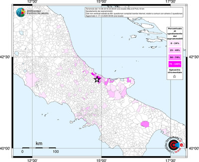 Mappa territorio comunale con almeno 3 questionari