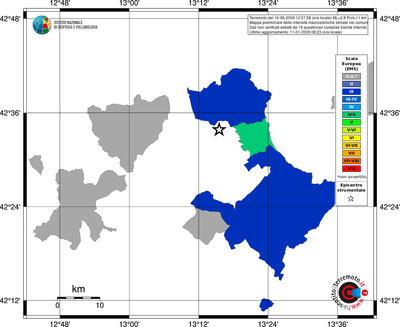 Mappa EMS - territori comuni