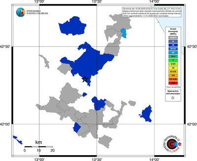 Mappa EMS - territori comuni