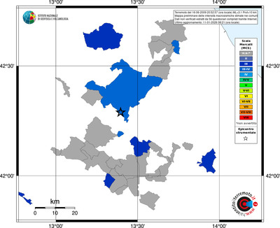 Mappa MCS - territori comuni