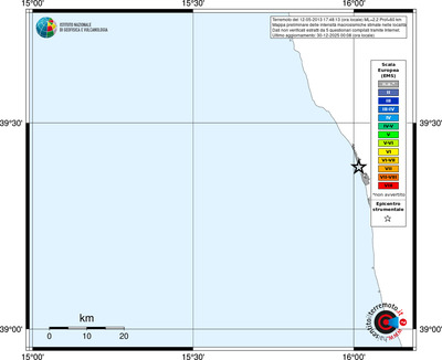 Mappa EMS - territori località
