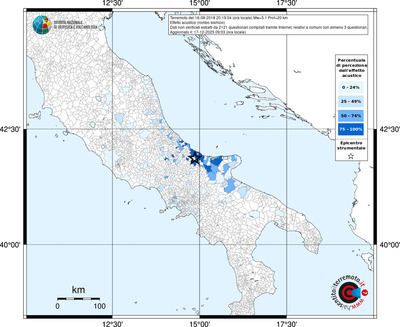 Mappa territorio comunale con almeno 3 questionari