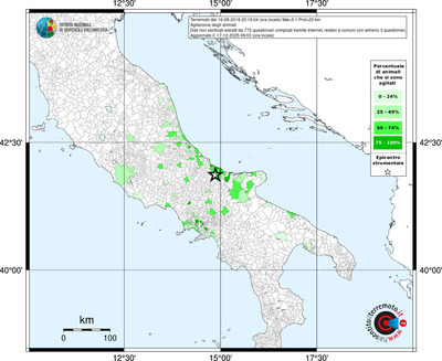 Mappa territorio comunale con almeno 3 questionari