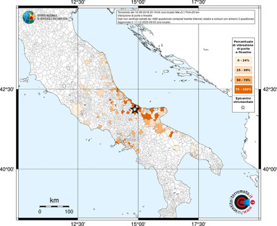 Mappa territorio comunale con almeno 3 questionari