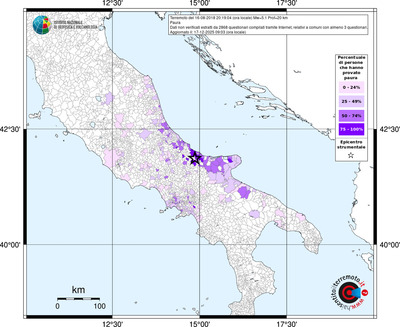 Mappa territorio comunale con almeno 3 questionari