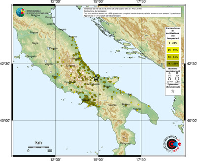 Mappa comuni con almeno 3 questionari