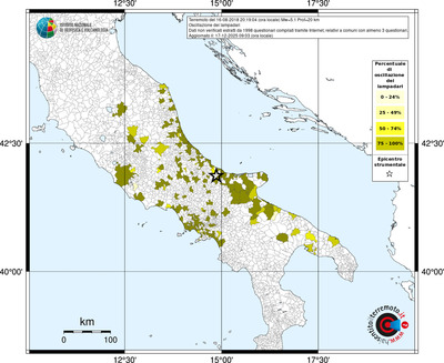 Mappa territorio comunale con almeno 3 questionari