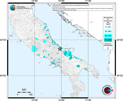 Mappa territorio comunale con almeno 3 questionari
