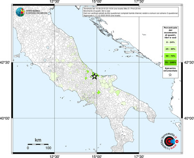 Mappa territorio comunale con almeno 3 questionari