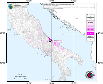 Mappa territorio comunale con almeno 3 questionari