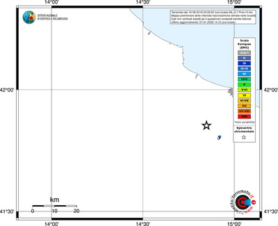 Mappa EMS - territori località