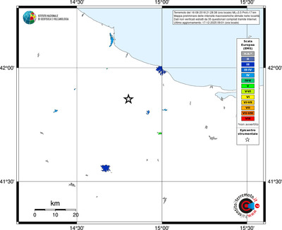 Mappa EMS - territori località