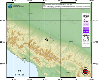 Mappa comuni con almeno 3 questionari