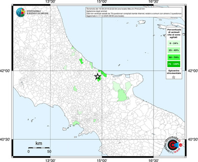 Mappa territorio comunale con almeno 3 questionari