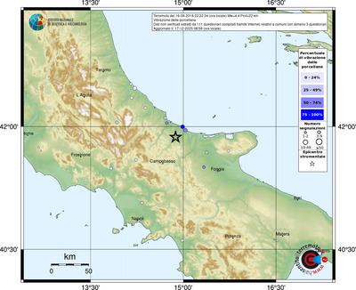 Mappa comuni con almeno 3 questionari