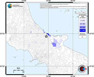 Mappa territorio comunale con almeno 3 questionari