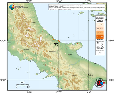 Mappa comuni con almeno 3 questionari