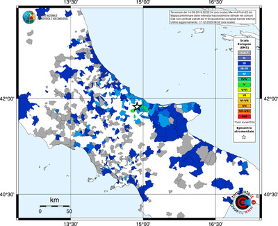 Mappa EMS - territori comuni