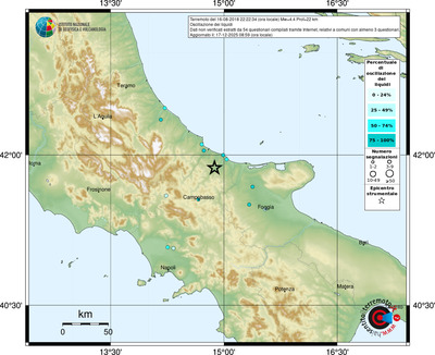 Mappa comuni con almeno 3 questionari