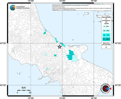 Mappa territorio comunale con almeno 3 questionari