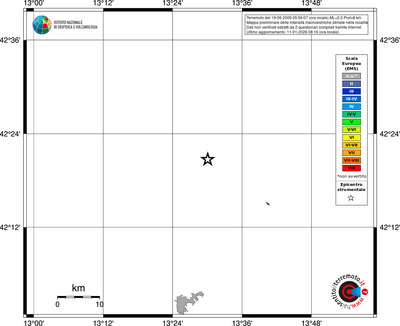 Mappa EMS - territori località