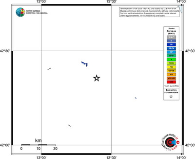 Mappa EMS - territori località