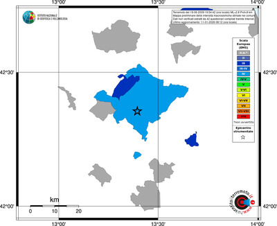 Mappa EMS - territori comuni