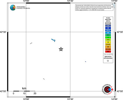 Mappa MCS - territori località