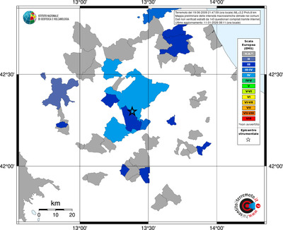 Mappa EMS - territori comuni