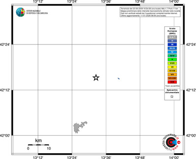 Mappa EMS - territori località