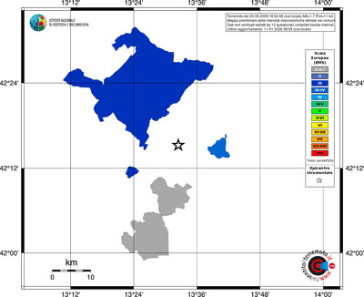 Mappa EMS - territori comuni