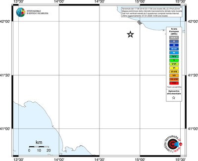 Mappa EMS - territori località