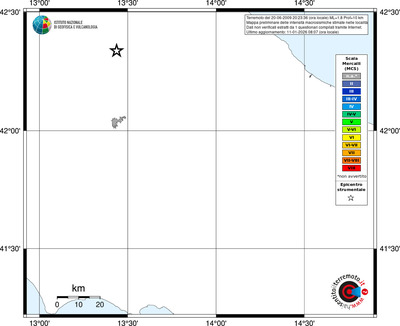 Mappa MCS - territori località